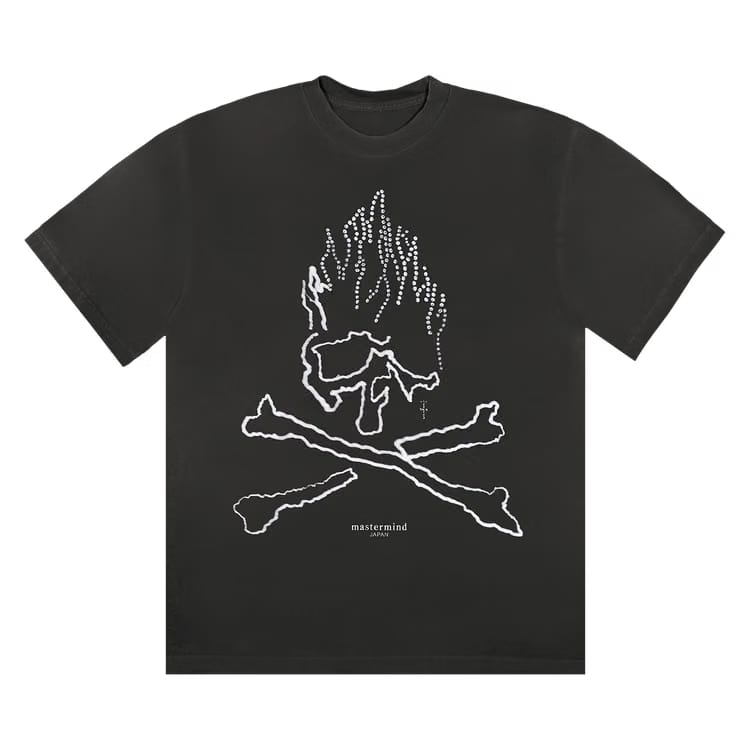 Cactus Jack by Travis Scott For Mastermind Skull T-Shirt Black