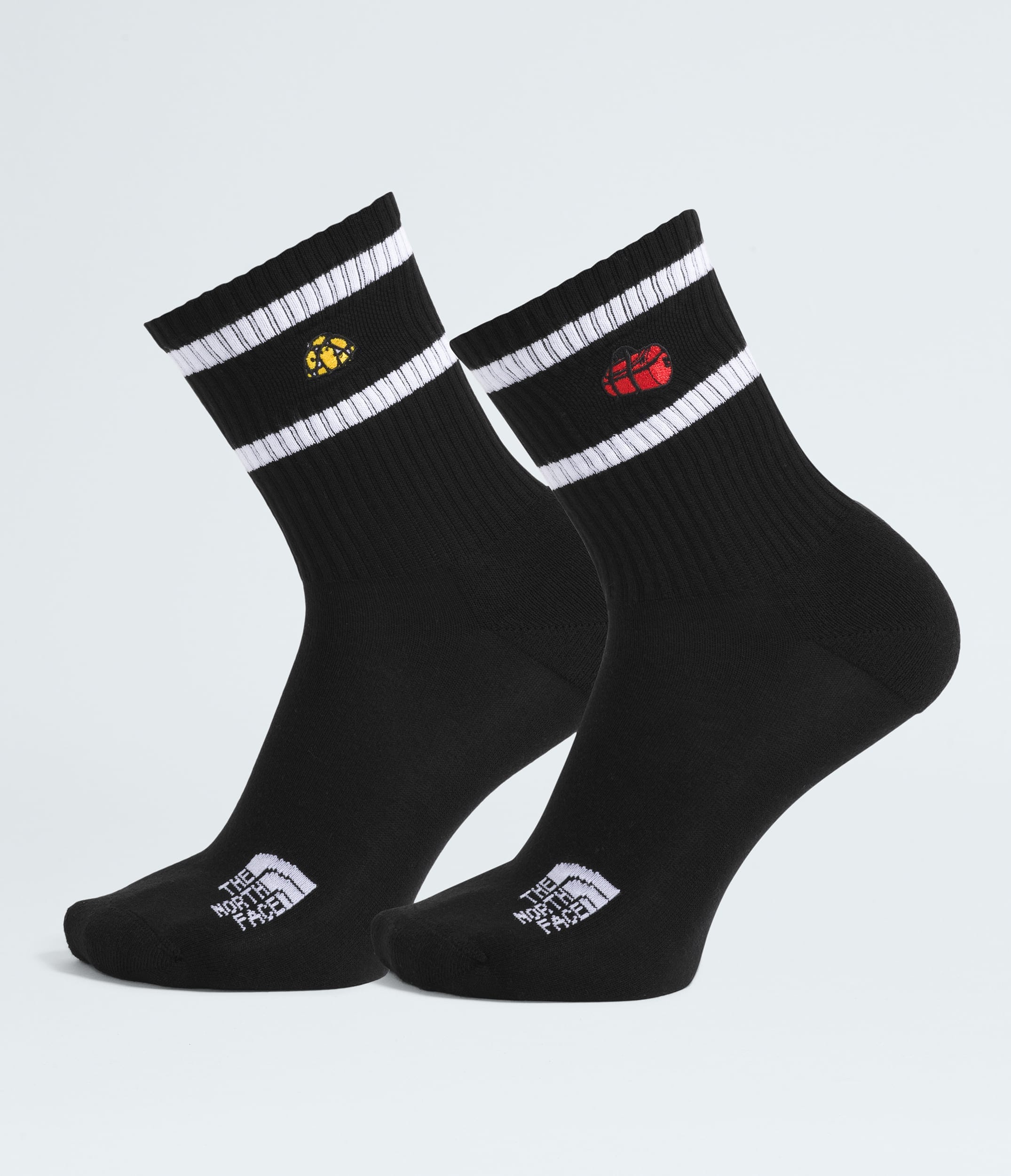 The North Face Everyday Crew TNF Icons Socks2P White Dune TNF Black