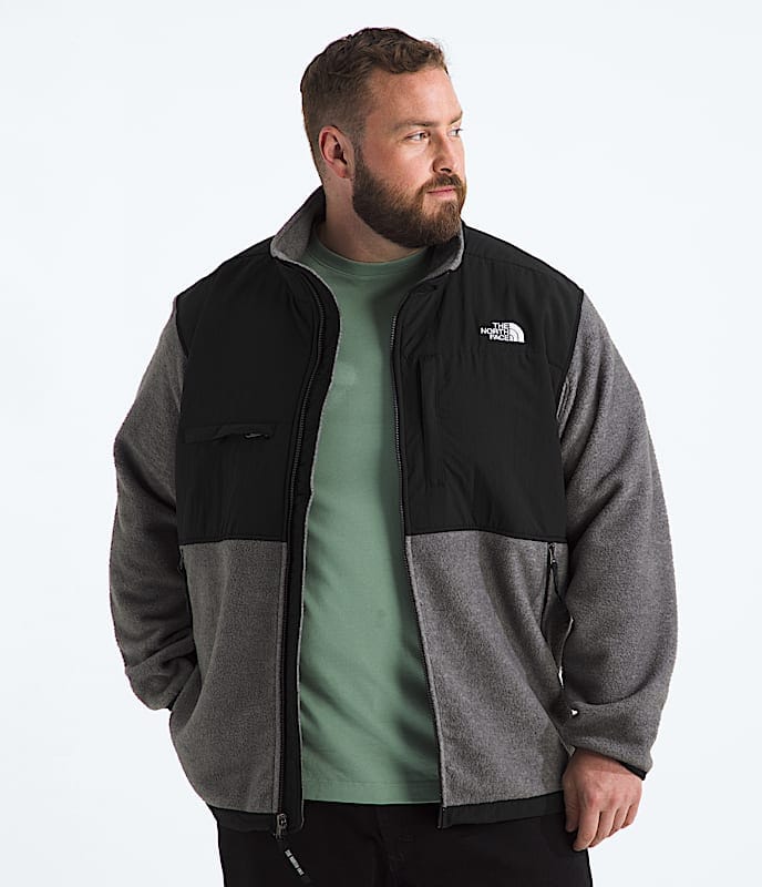 The North Face Men Big Retro Denali Jacket TNF Black TNF Mid Grey Heather/TNF Black