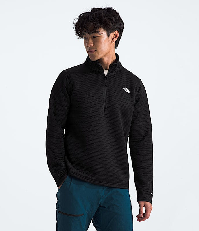 The North Face Men DOTKNIT Thermal Zip Slate Moss TNF Black Dusk Blue