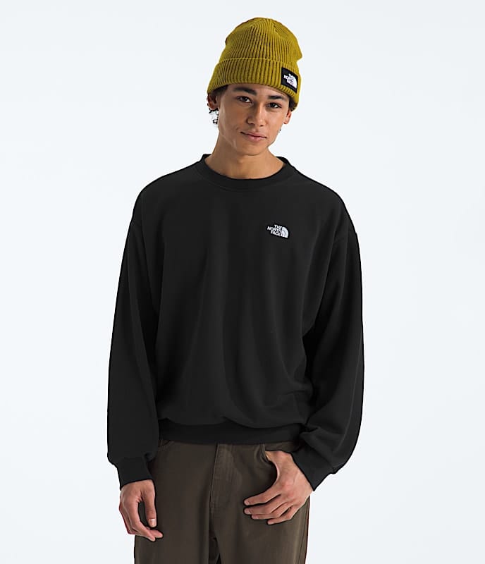 The North Face Men Evolution Simple Dome Oversized Crew White Dune TNF Mid Grey Heather TNF Black Summit Navy