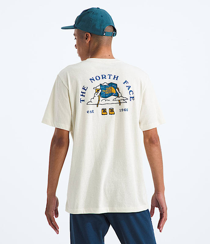 The North Face Men Evolution Sky Cloud Short - Sleeve TeeGraphic White Dune