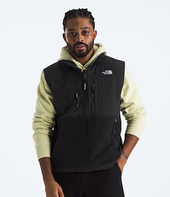 The North Face Men Retro Denali Vest TNF Mid Grey Heather/TNF Black White Dune/TNF Black