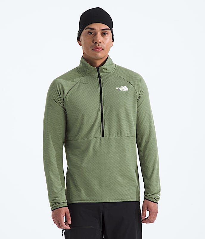 The North Face Men Summit Series FUTUREFLEECE LT ½ - Zip Bark Mist TNF Black Dusk Blue