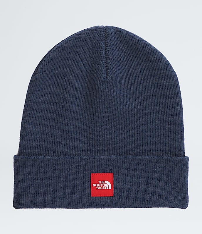 The North Face TNF Red Box Beanie Eternal Purple Lunar Blue