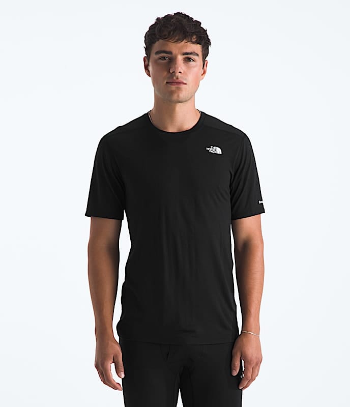 The North Face TNF x Smartwool Men Merino Blend 150 Short - Sleeve Crew Deep Navy Black