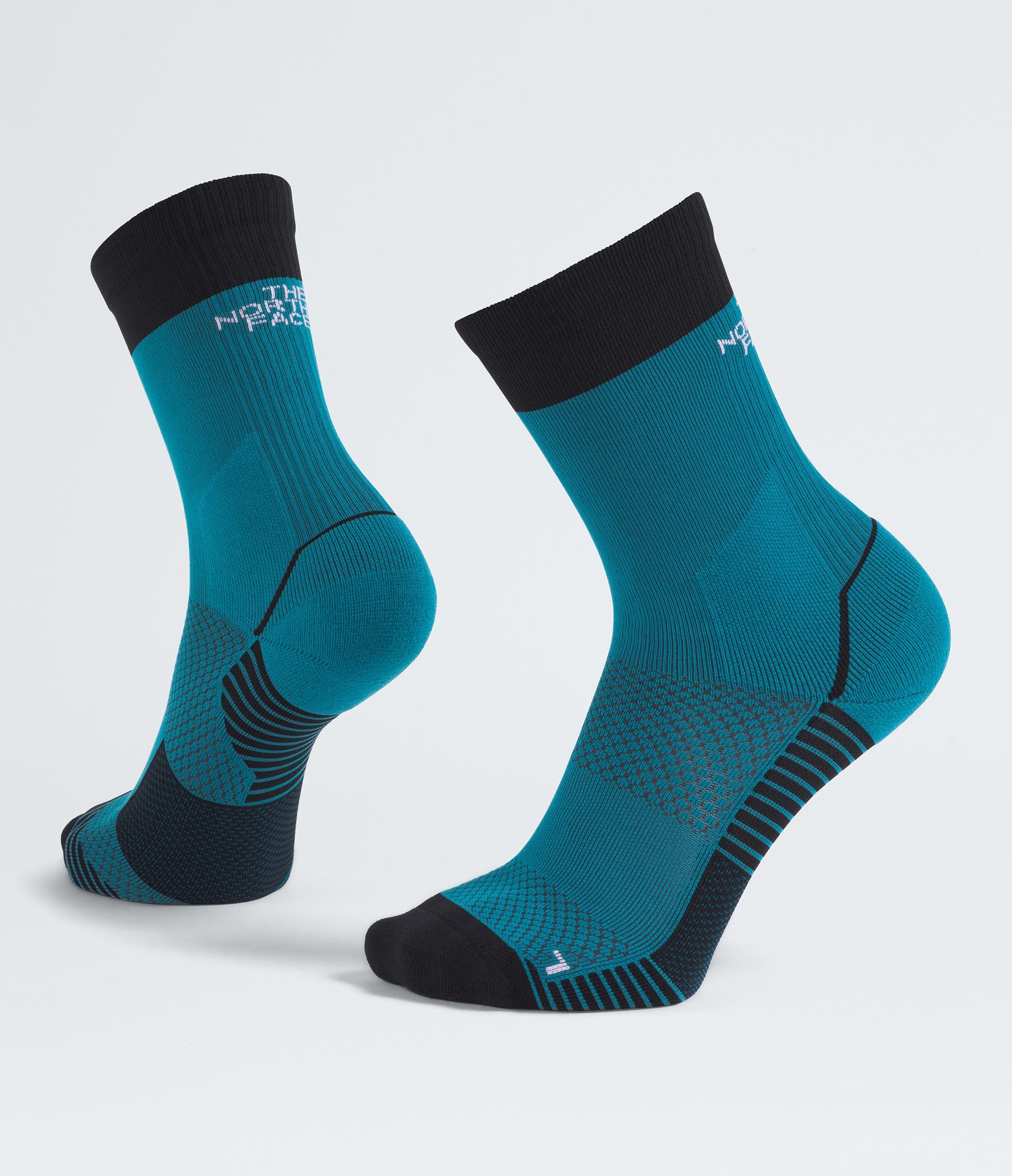 The North Face Trail Run Crew Socks Dusk Blue Hero Blue TNF Black