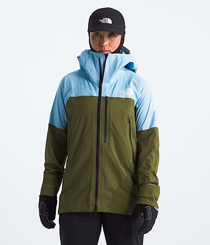 The North Face Women Summit Series Stimson FUTURELIGHT Jacket Cornflower/Forest Olive