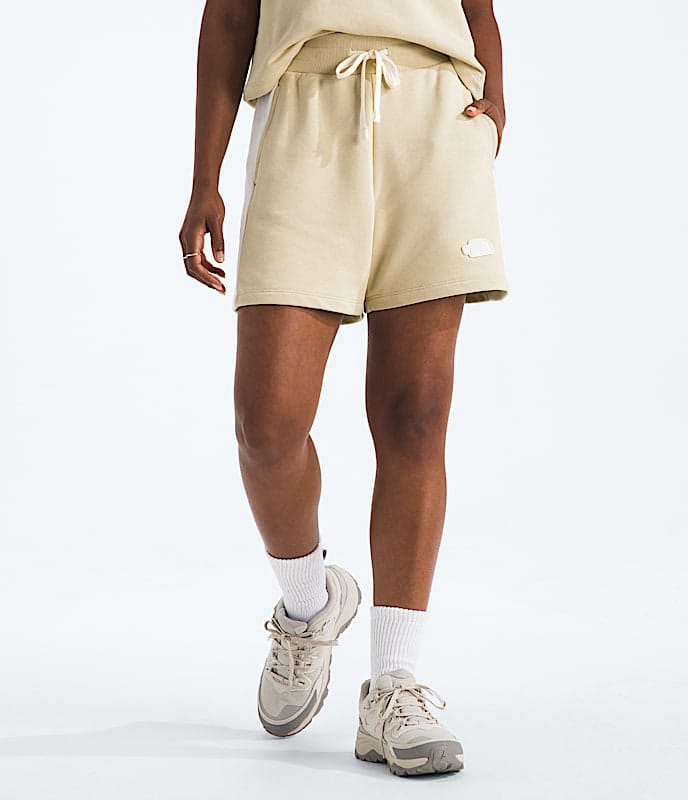 The North Face Women Terry Relaxed Shorts Gravel
