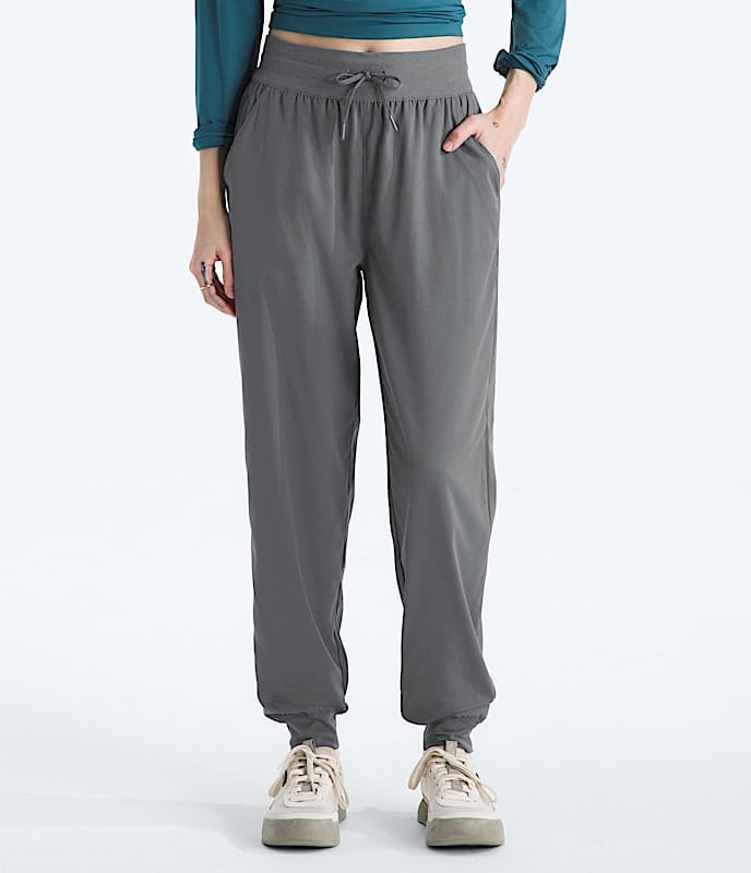 The North Face Women Aphrodite Arise Joggers Bark Mist Summit Navy TNF Black