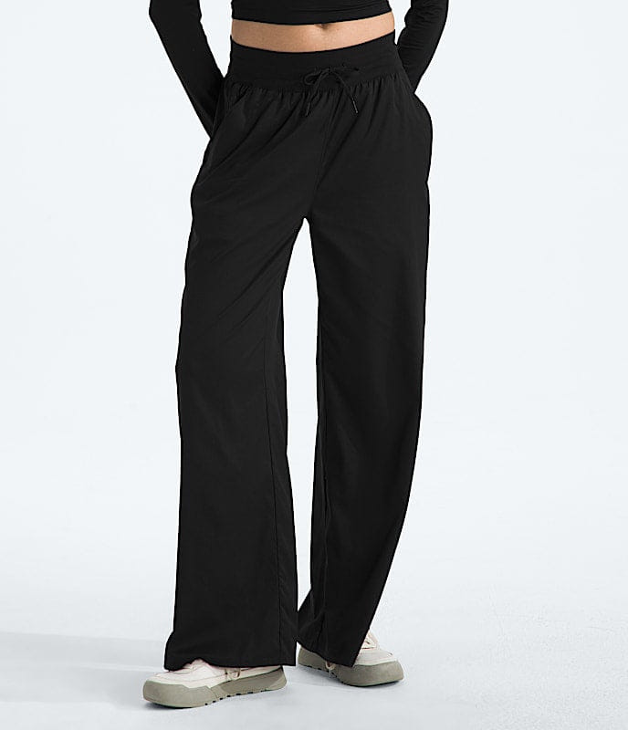 The North Face Women Aphrodite Arise Wide Leg Pants Summit Navy TNF Black