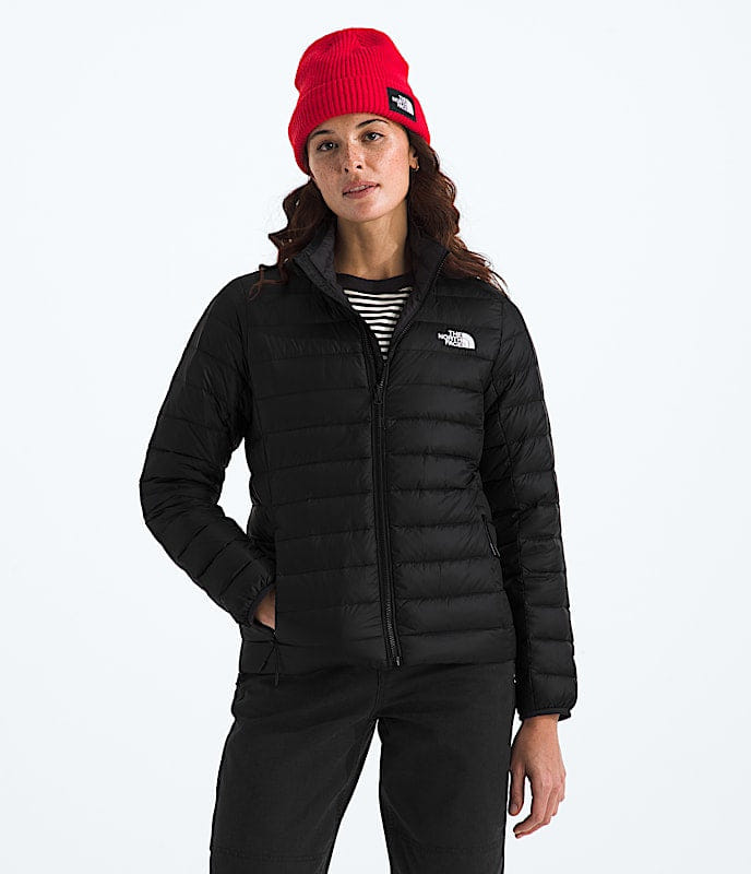 The North Face Women Classic Down Jacket White Dune Space TNF Black