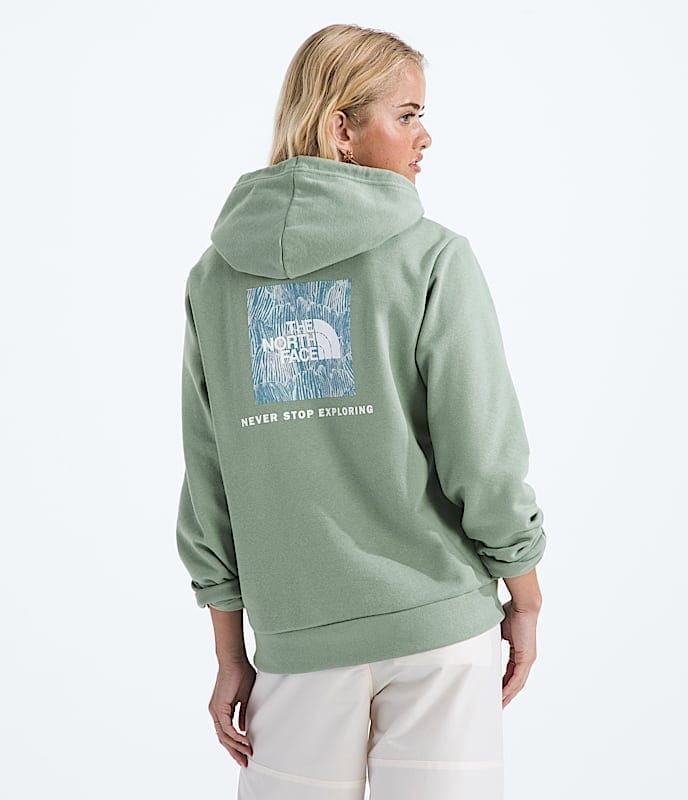 The North Face Women Evolution Box NSE Fill HoodieGraphic TNF Black Slate Moss