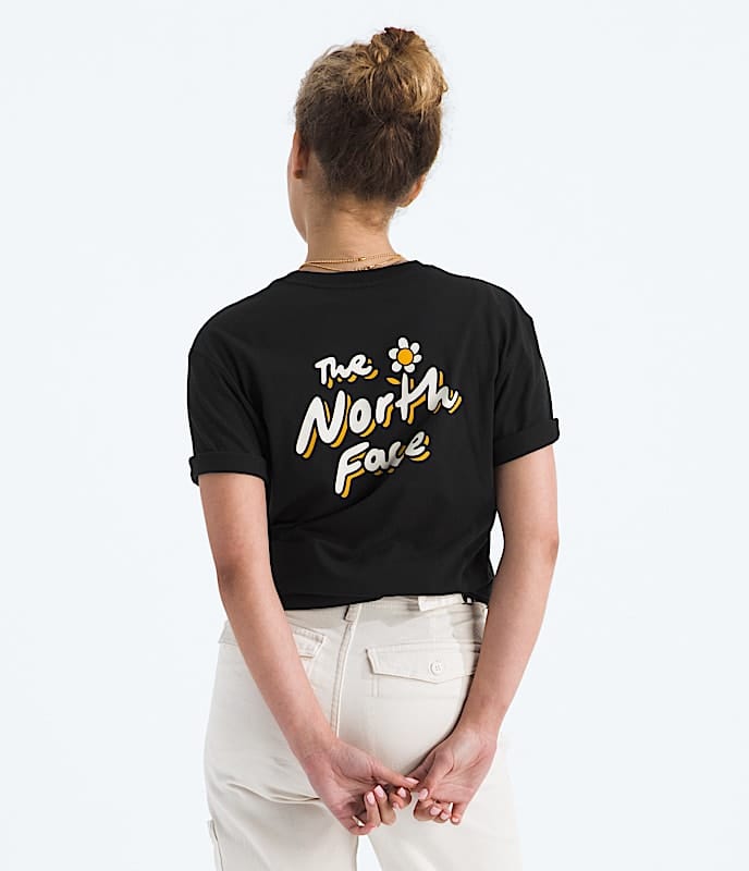 The North Face Women Evolution Floral Cloud Short - Sleeve TeeGraphic TNF Black