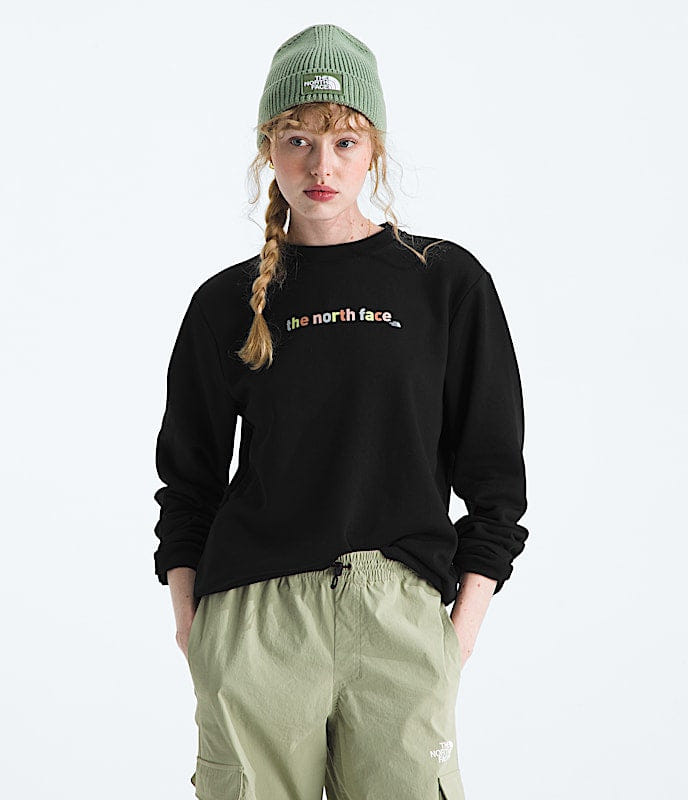 The North Face Women Evolution Proud CrewGraphic TNF Black Slate Moss White Dune