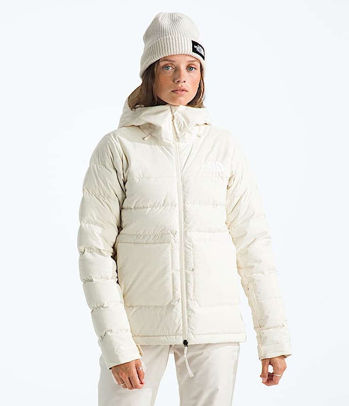 The North Face Women First Turn Down Jacket White Dune/Recycled Down TNF Black/Recycled Down