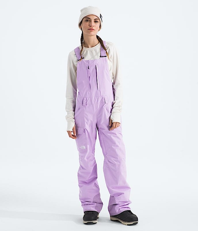 The North Face Women Freedom Bibs Mars Dust Lite Lilac TNF Black White Dune