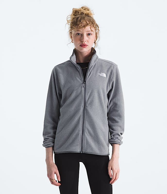 The North Face Women Glacier Fleece Jacket TNF Mid Grey Heather Mars Dust TNF Black Space White Dune Tawny Quartz
