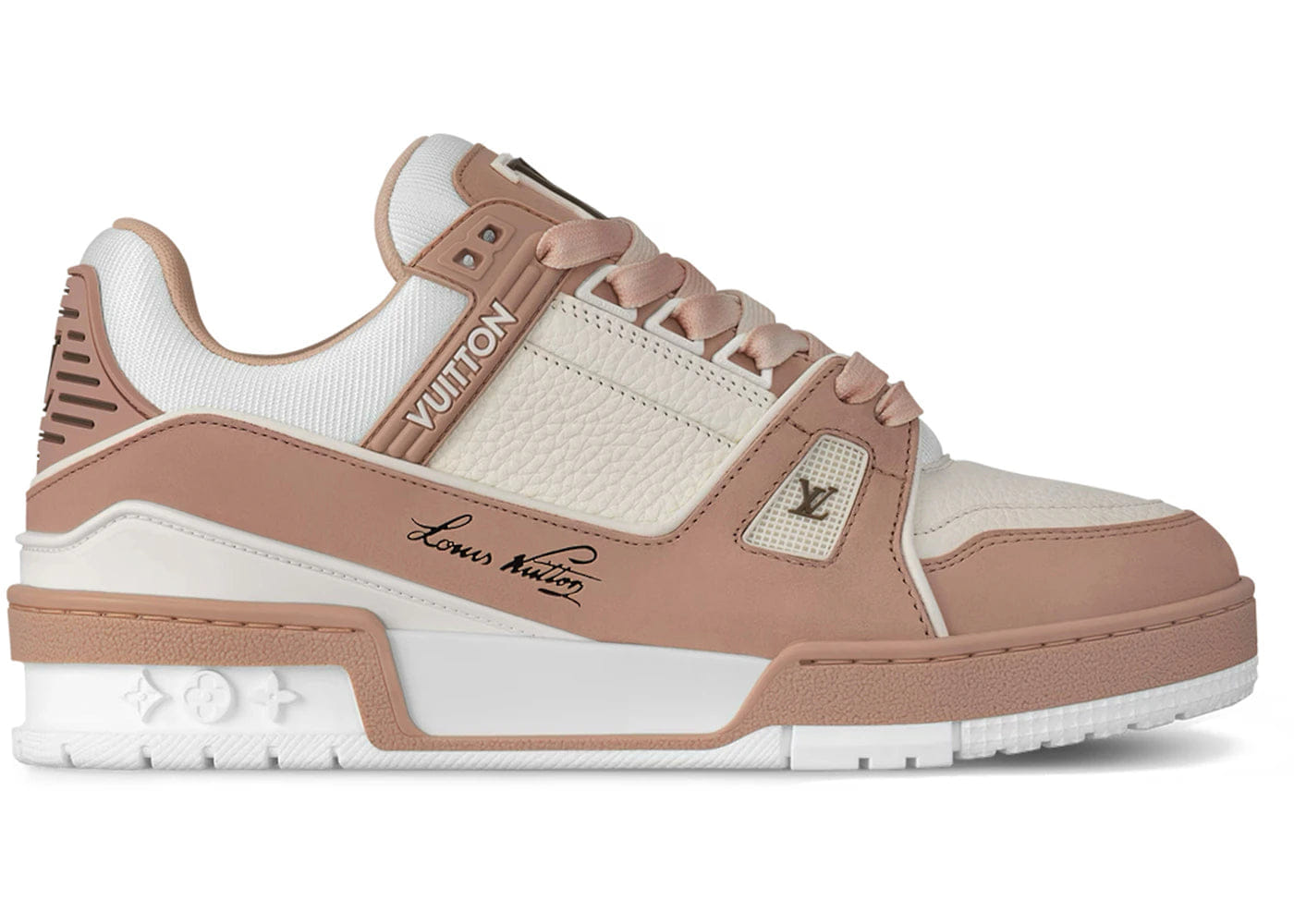 Louis Vuitton Lv Trainer Pink Womens