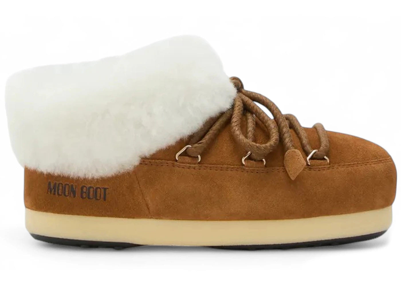 Moon Boot Evx Mule Suede Cognac Natural Womens