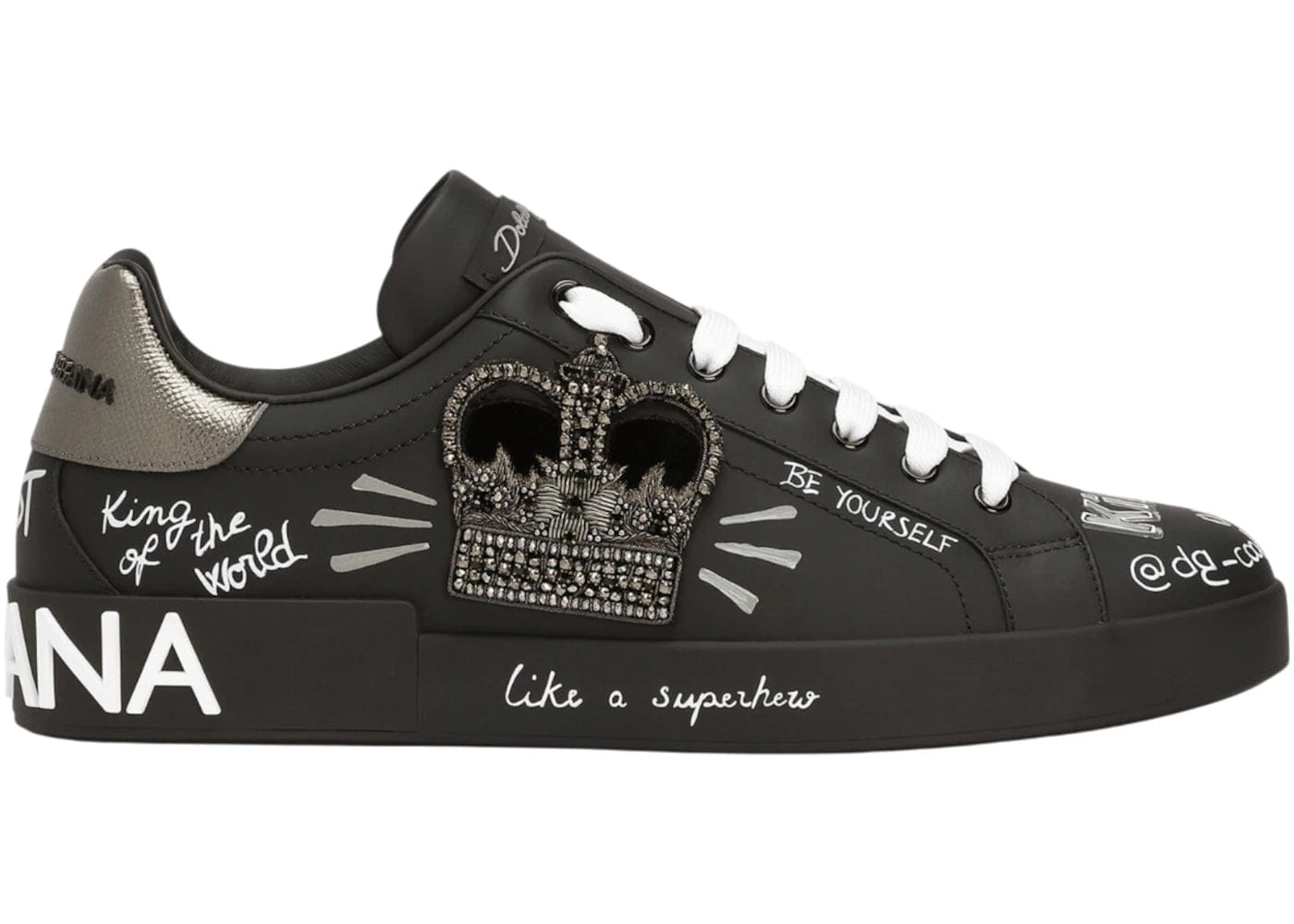 Dolce & Gabbana Sneaker Portofino Black Print