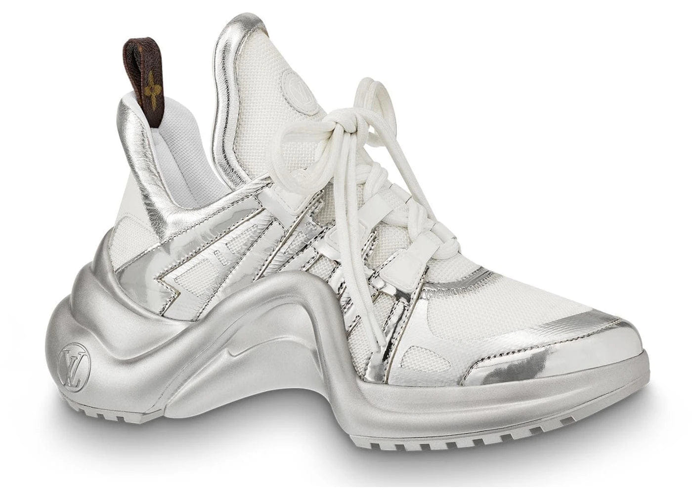 Louis Vuitton Archlight Trainer Metallic Silver Womens