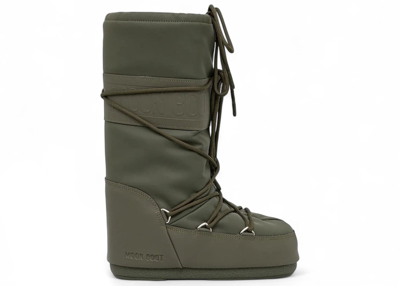 Moon Boot Icon Rubber Khaki Womens