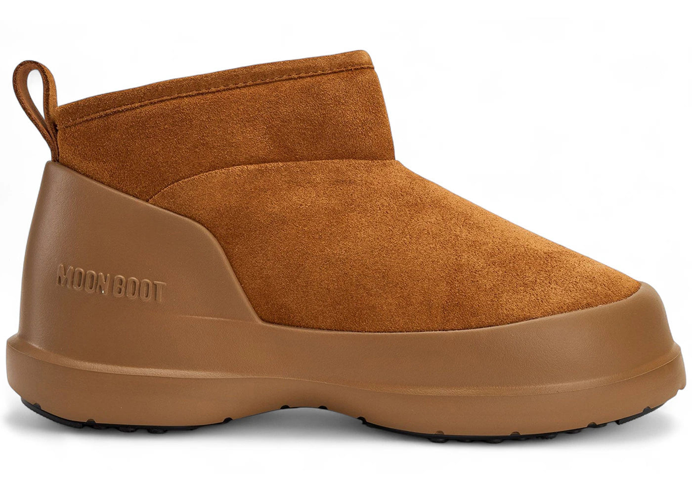 Moon Boot Luna Low Boot Suede Cognac Womens
