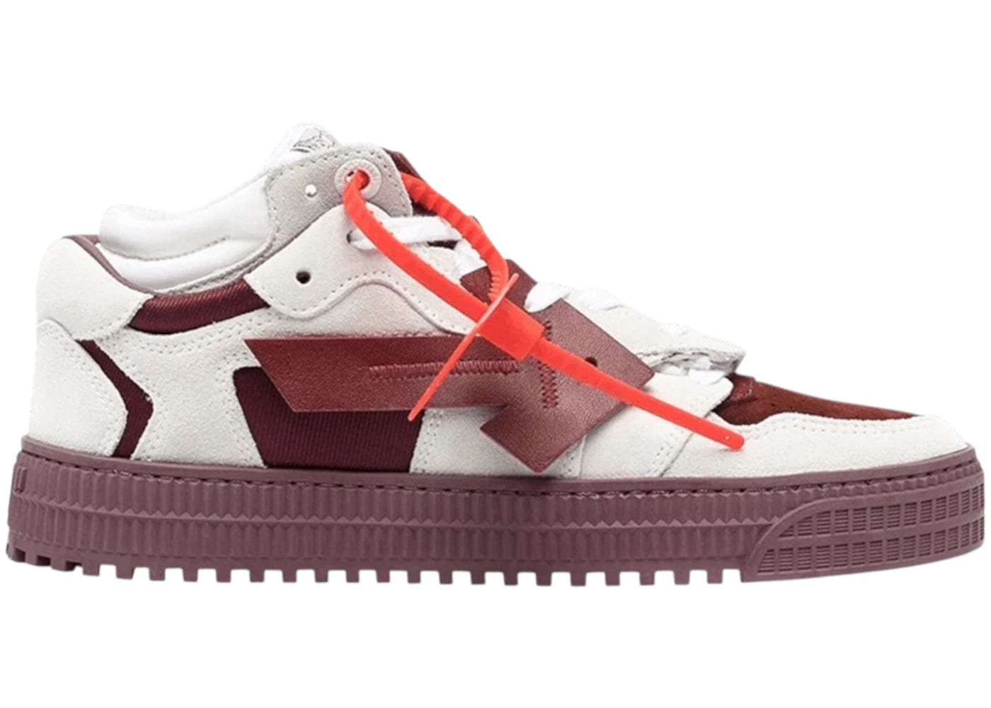 Off-White 3.0 Floating Arrow White Burgundy Womens