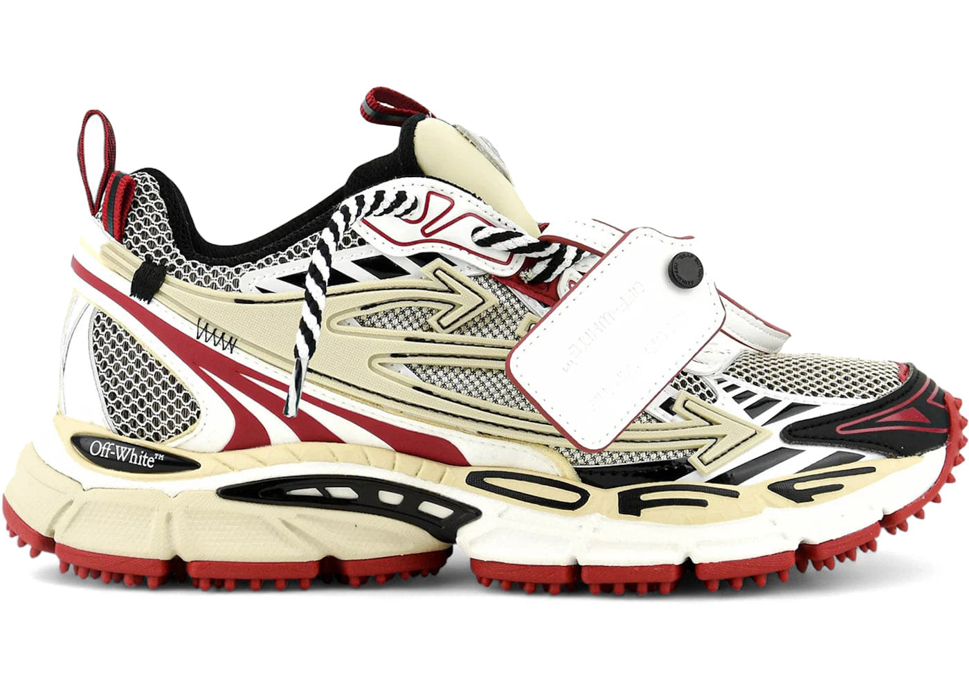 Off-White Be Right Back Sand Red Beige Womens