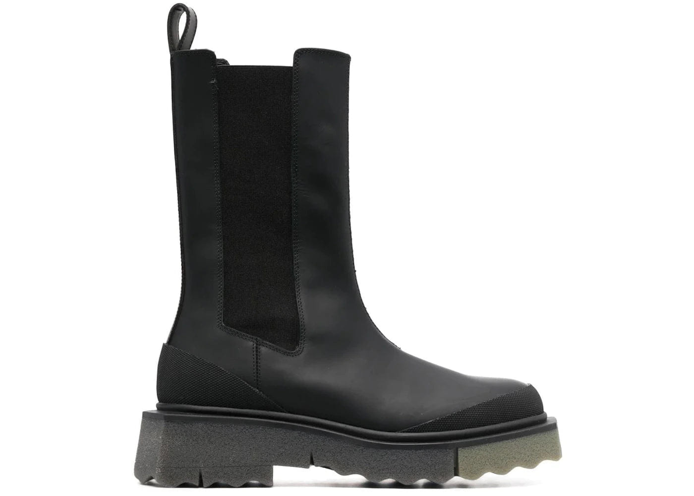 Off-White Calf Sponge Chelsea Boot Black Womens