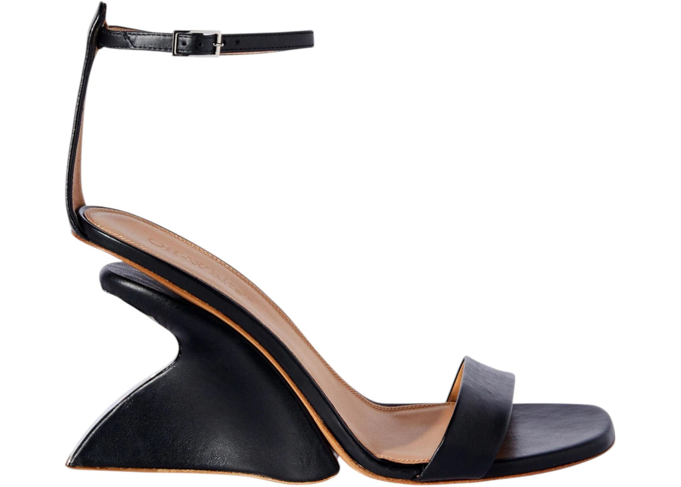 Off-White Jug Wedge Sandal Black Womens