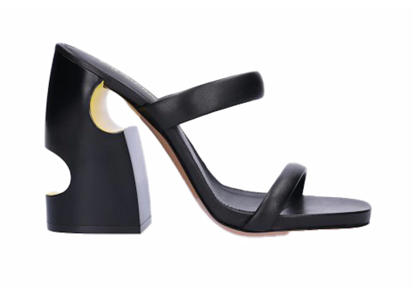Off-White Pop Bulky Nappa Mule Black Womens