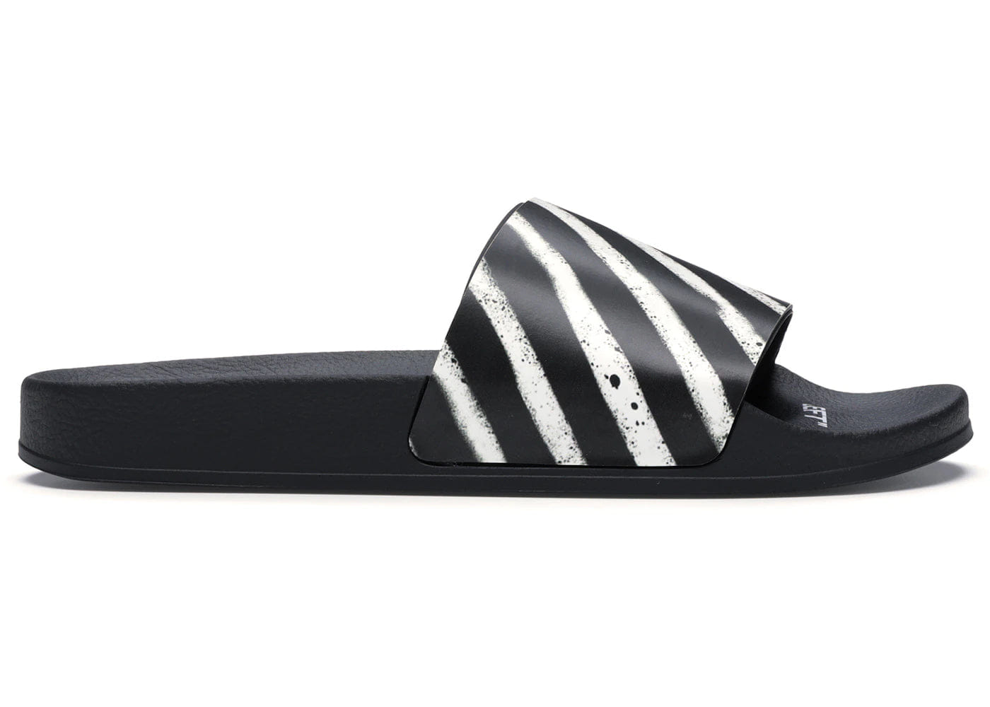 Off-White Spray Stripes Slider Black White Fw19