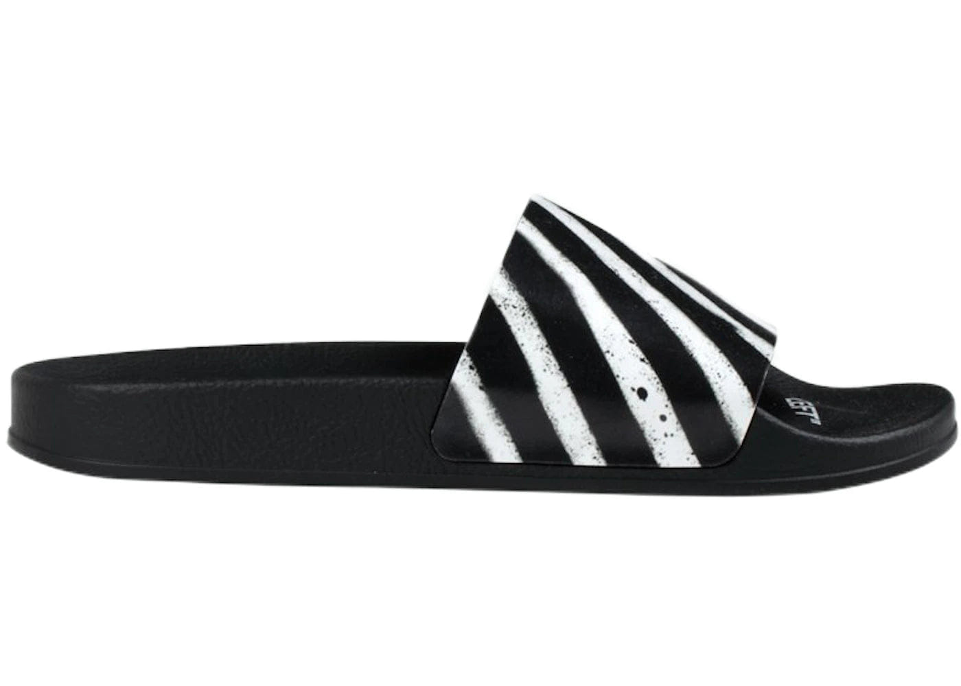 Off-White Spray Stripes Slider Black White Ss20
