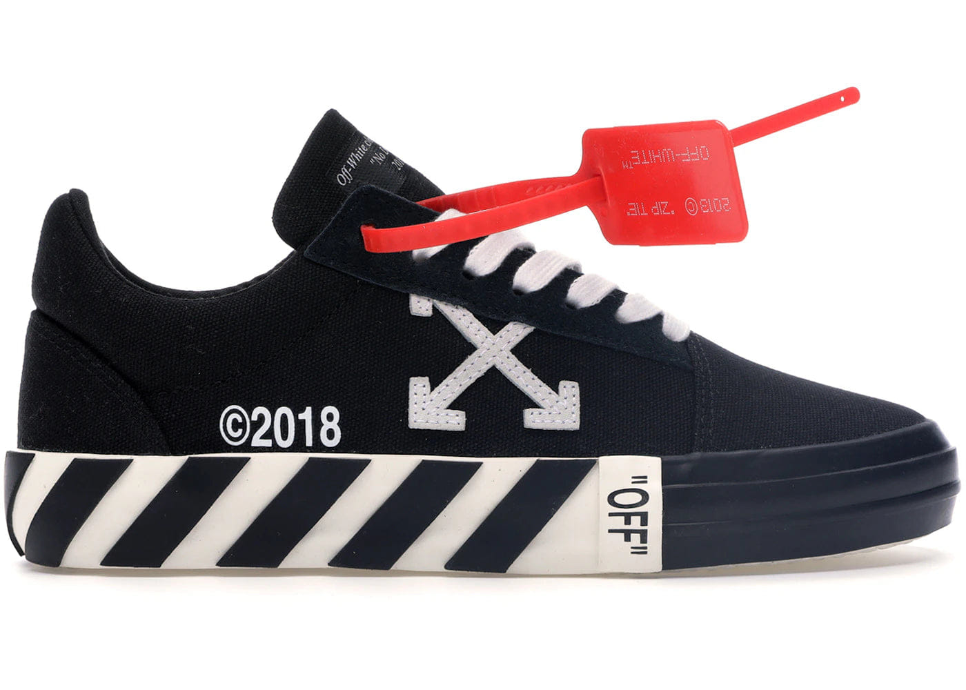 Off-White Vulc Low Updated Stripes Black Womens