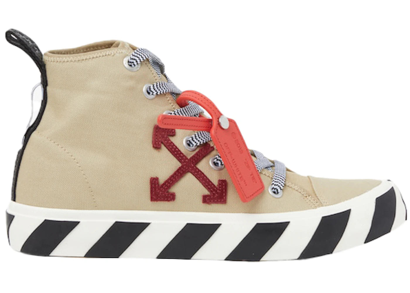 Off-White Vulc Mid Sand Burgundy