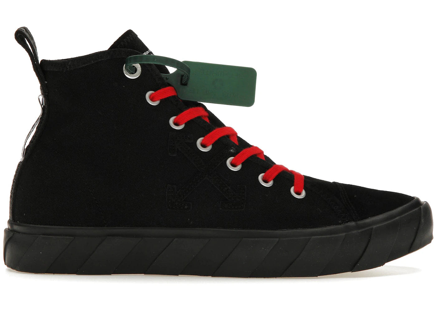 Off-White Vulcanized Hi Canvas Black Red