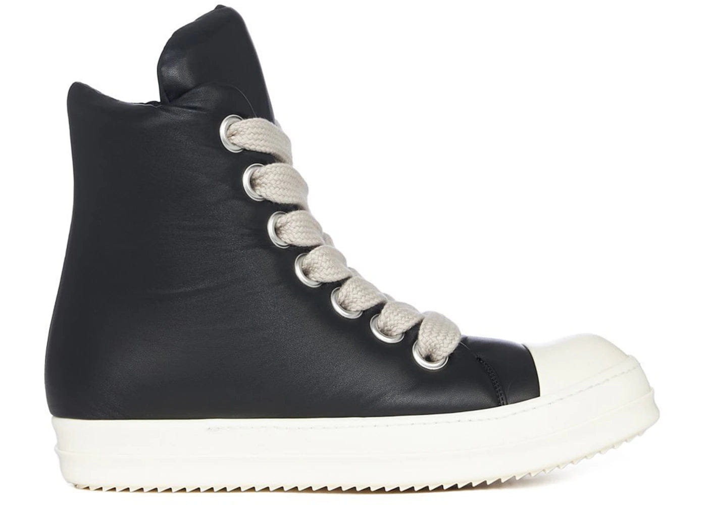 Rick Owens Drkshdw Hollywood Jumbo Lace High Peached Lambskin Black Milk