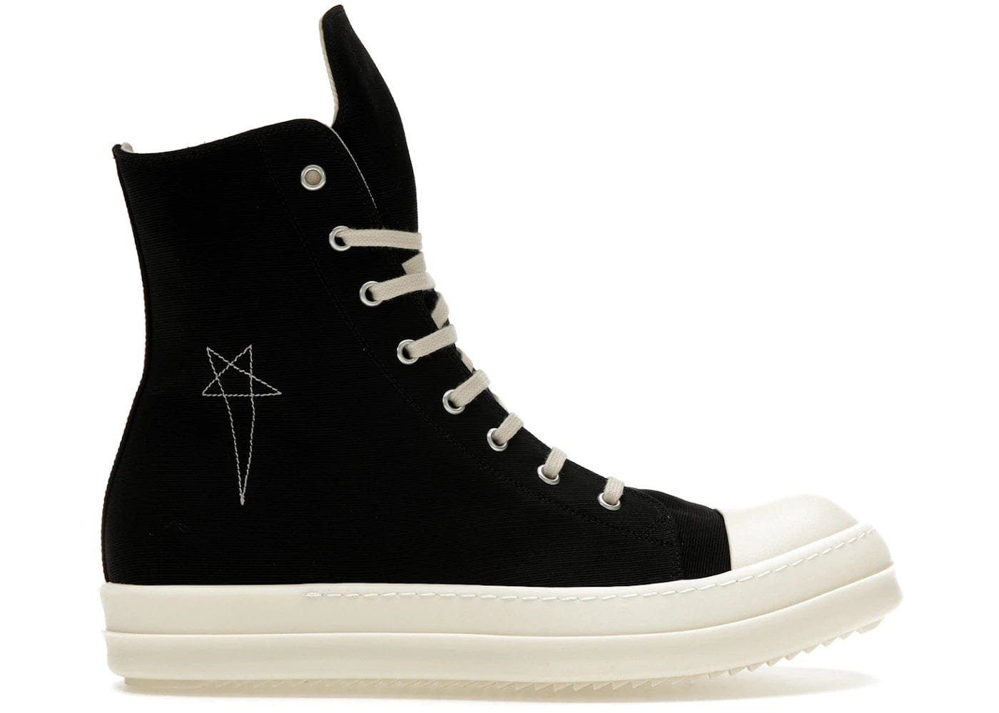 Rick Owens Drkshdw Luxor High Pentagram Black Pearl Womens