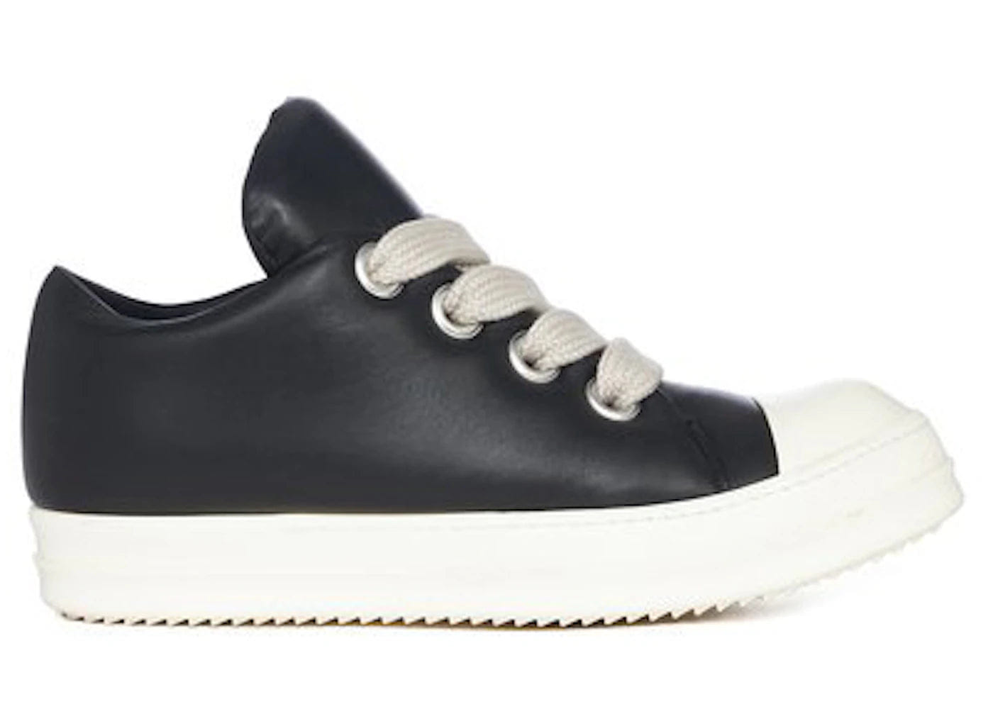 Rick Owens Jumbo Lace Padded Low Black Milk Womens