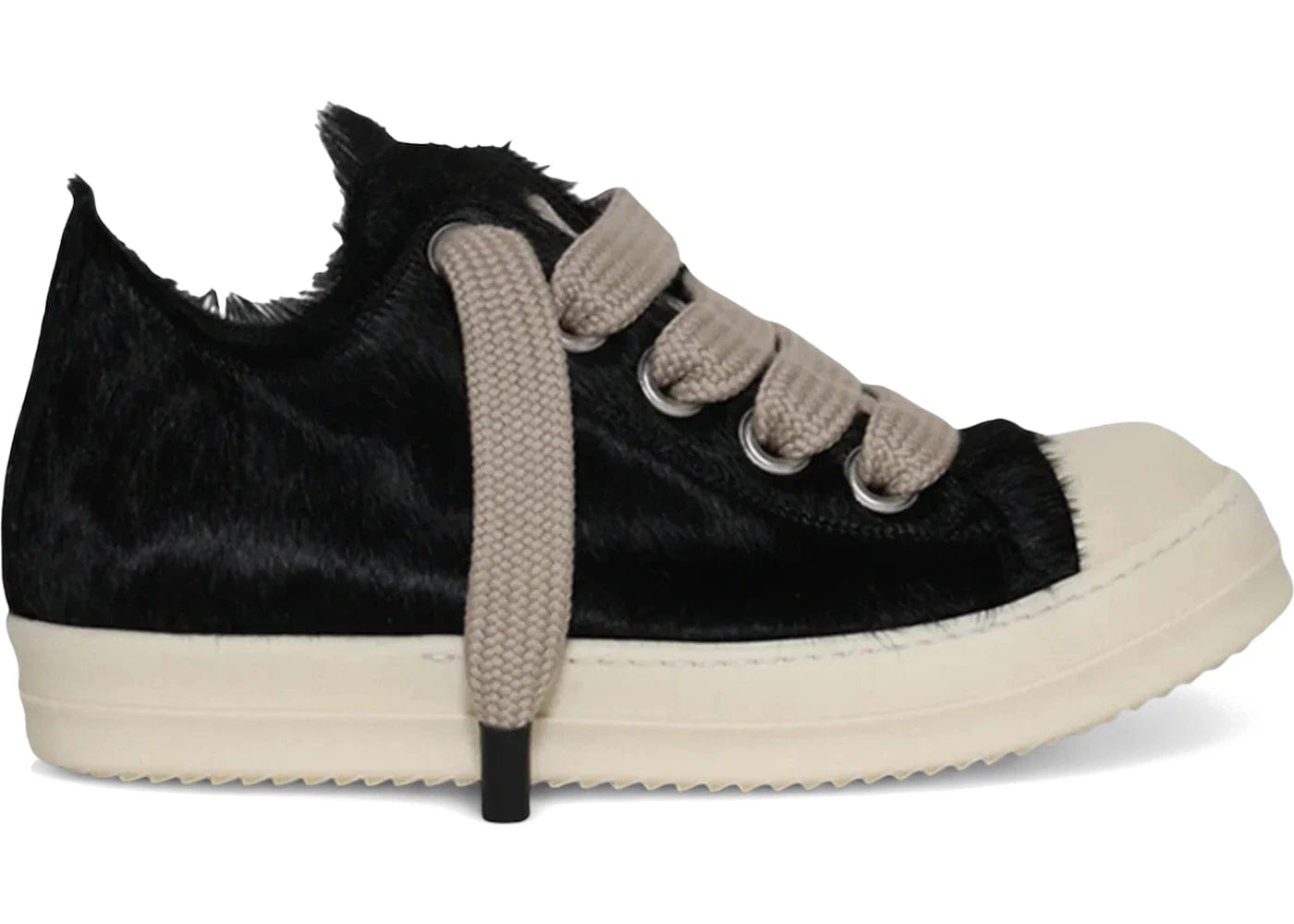 Rick Owens Jumbo Laced Low Black Milk Womens