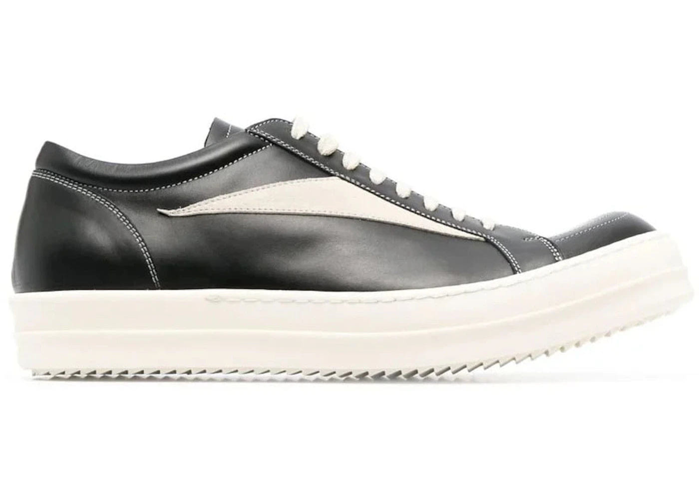 Rick Owens Luxor Vintage Low Black Milk Womens