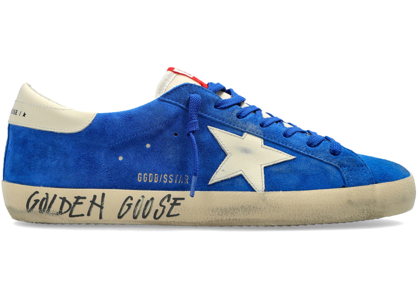 Golden Goose Super-Star Dark Blue Beige White