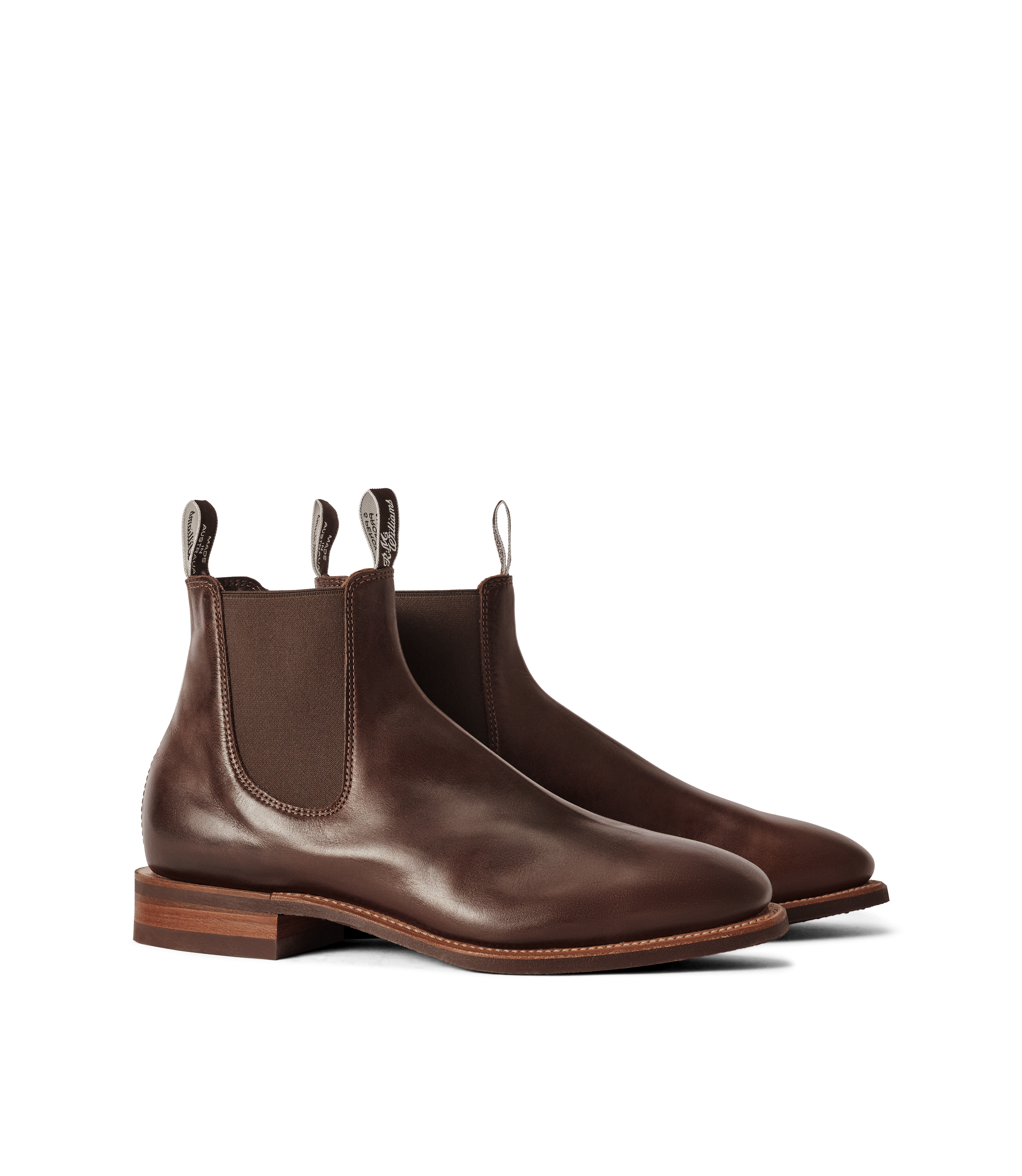 Craftsman boot walnut pull - up leather