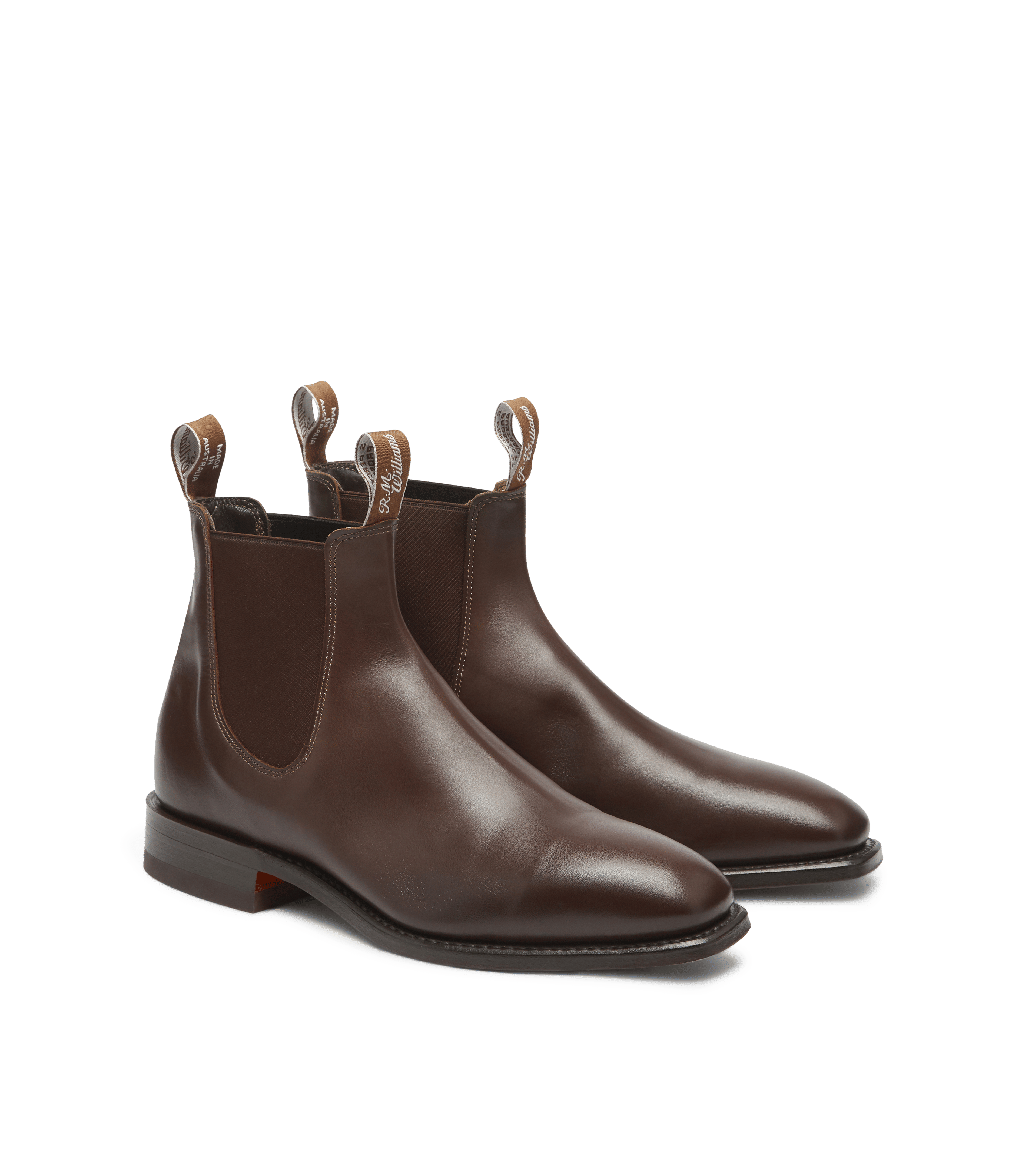 Signature Craftsman boot dark tan veal calf leather