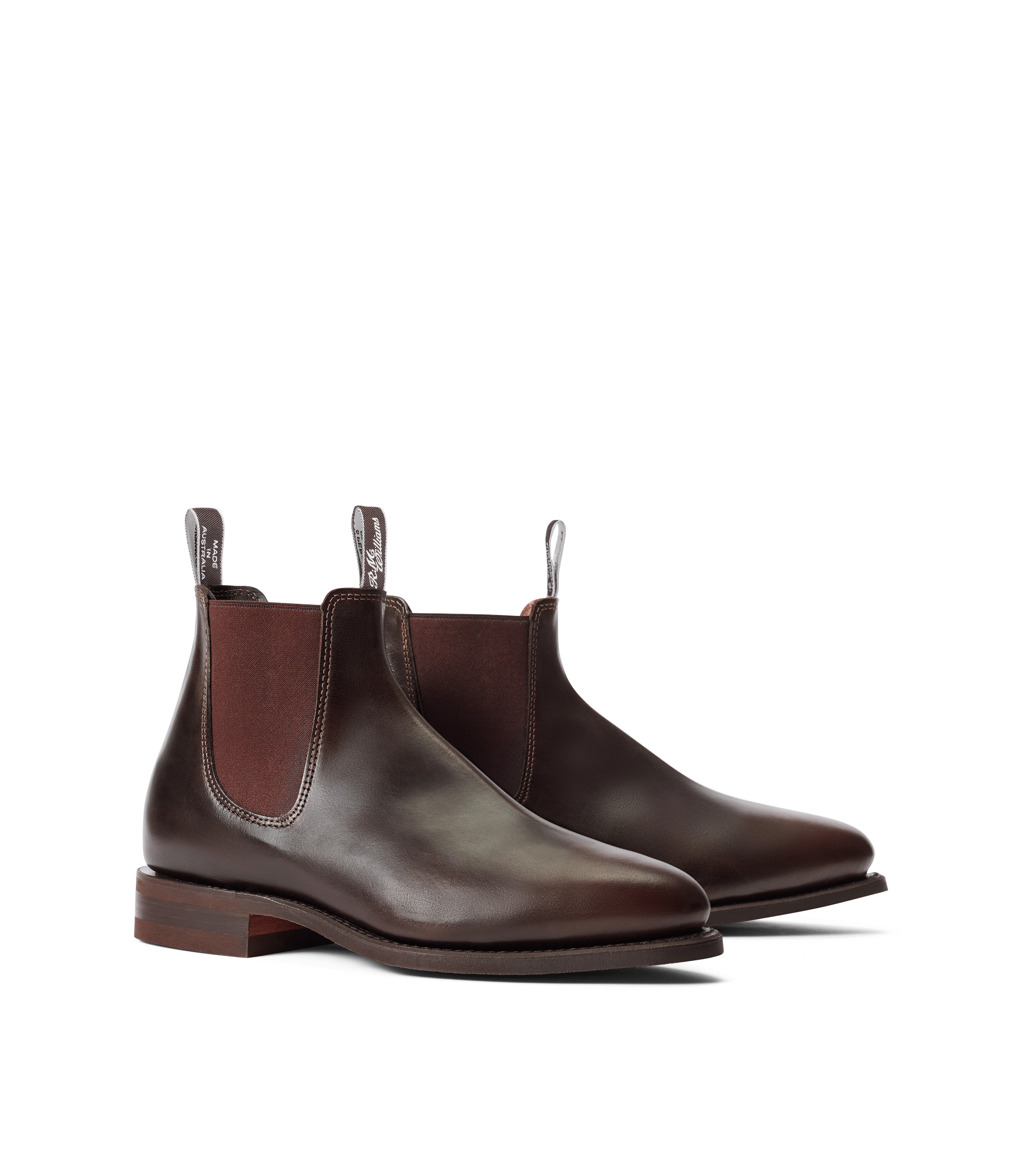 Macquarie boot chocolate pull - up leather