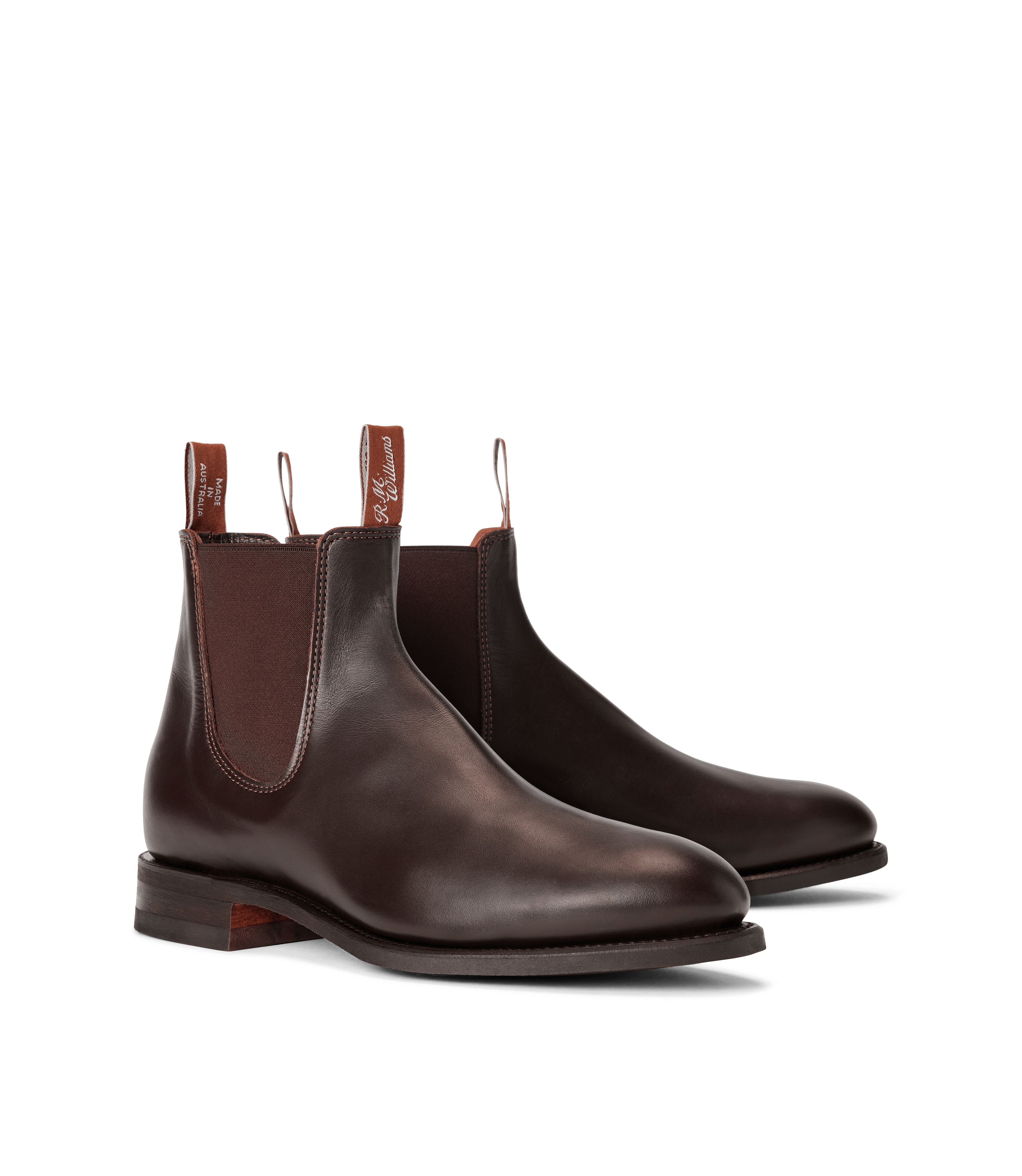 Turnout boot chestnut yearling leather