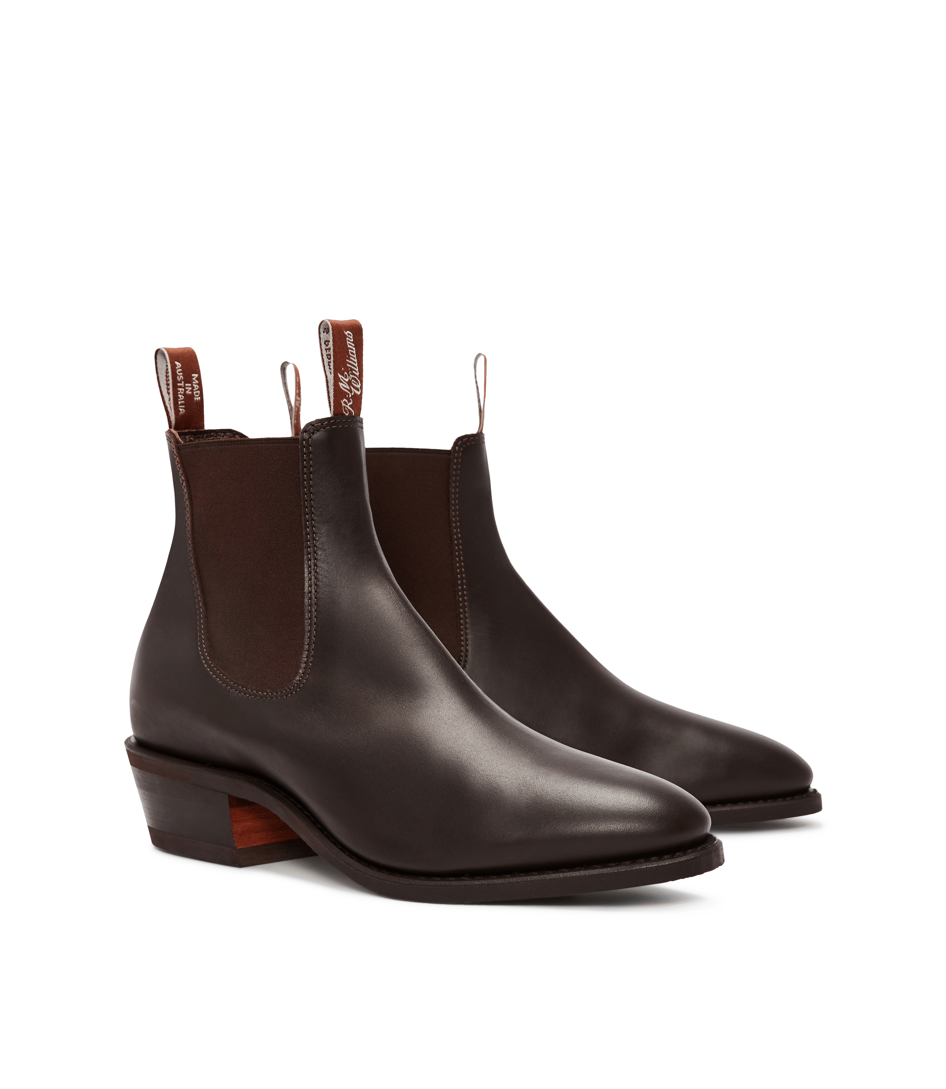 Lady Yearling boot chestnut yearling leather