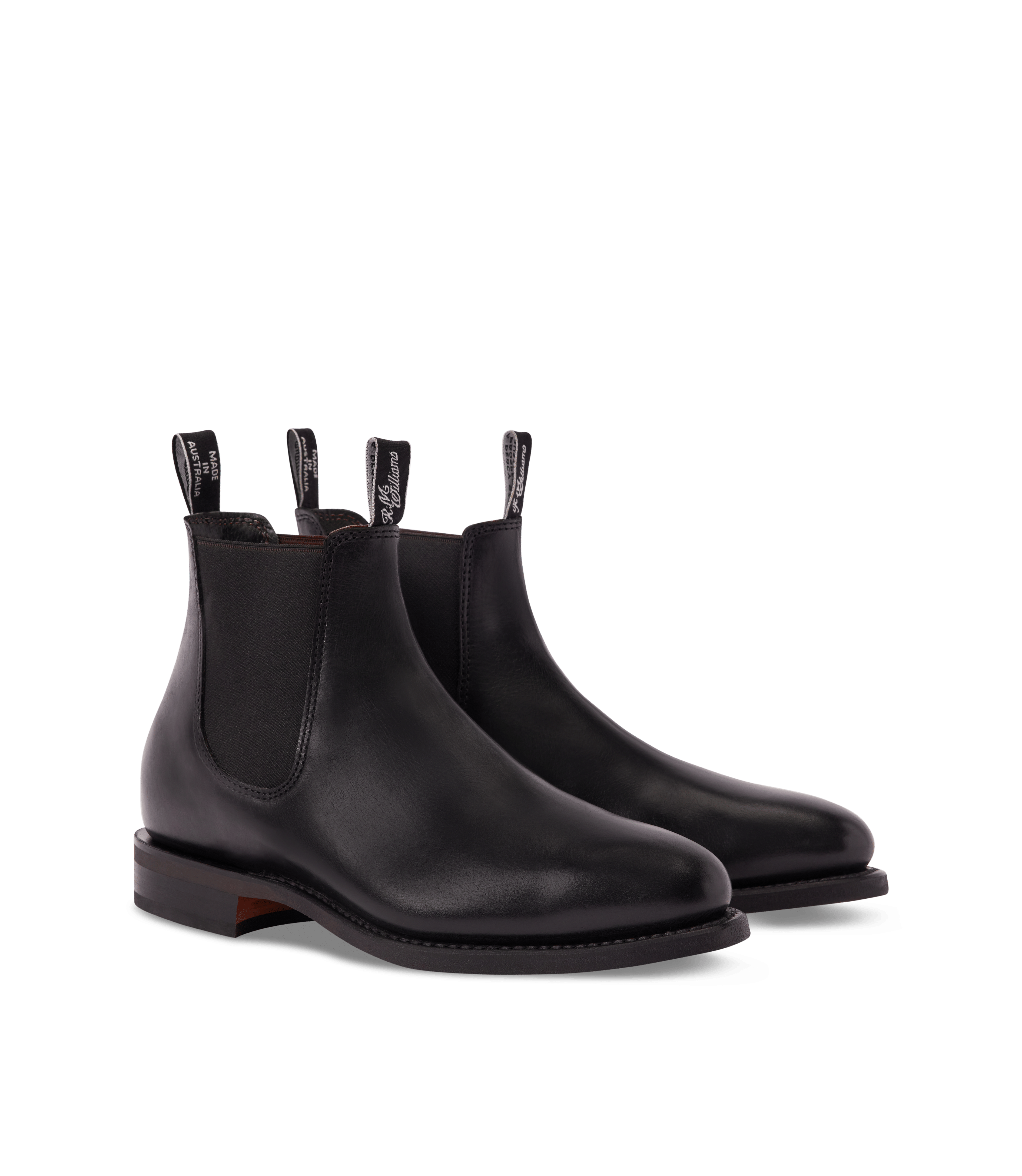 Moriarty boot ebony pull - up leather